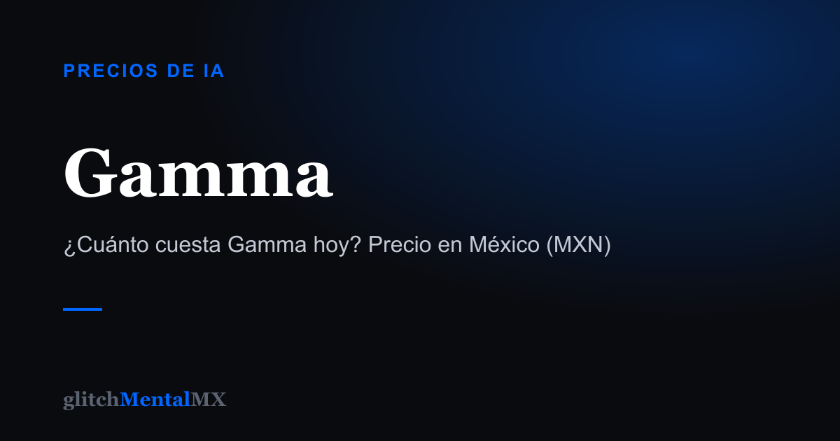 Gamma — Precios de IA