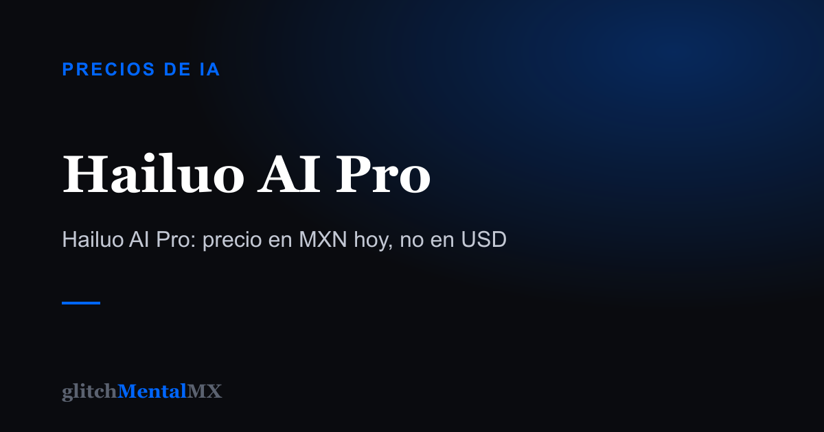 Hailuo AI Pro — Precios de IA