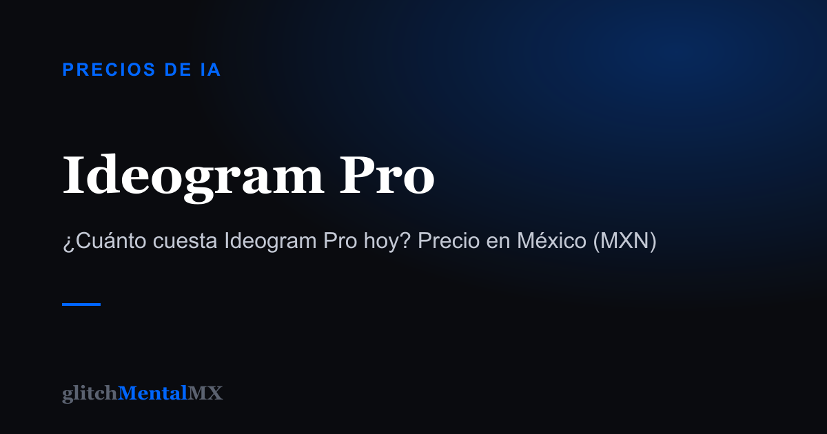 Ideogram Pro — Precios de IA