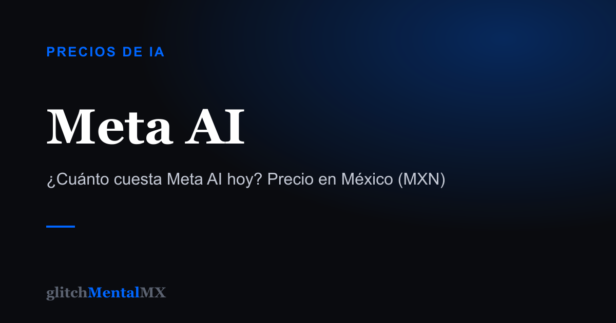 Meta AI — Precios de IA