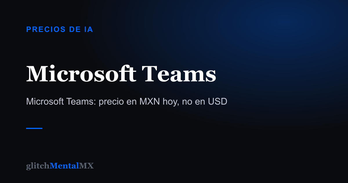 Microsoft Teams — Precios de IA
