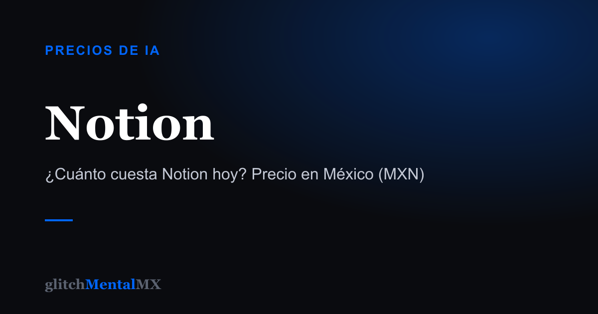 Notion — Precios de IA
