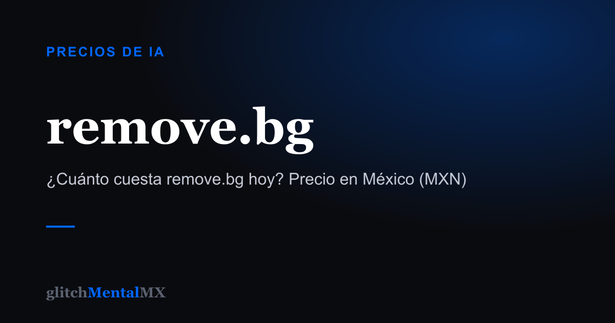 remove.bg — Precios de IA