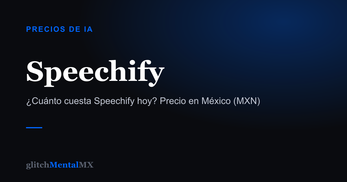 Speechify — Precios de IA