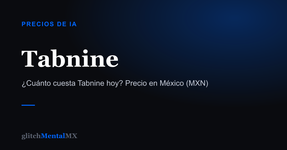 Tabnine — Precios de IA