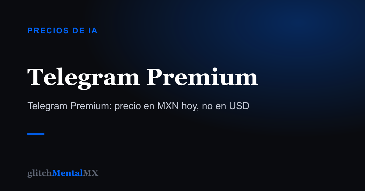Telegram Premium — Precios de IA
