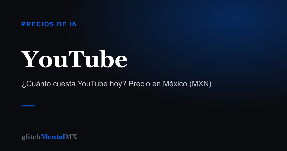 YouTube — Precios de IA