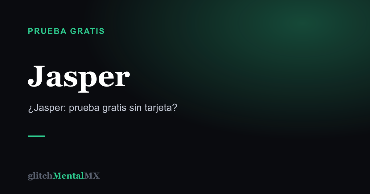 Jasper — Prueba gratis sin tarjeta