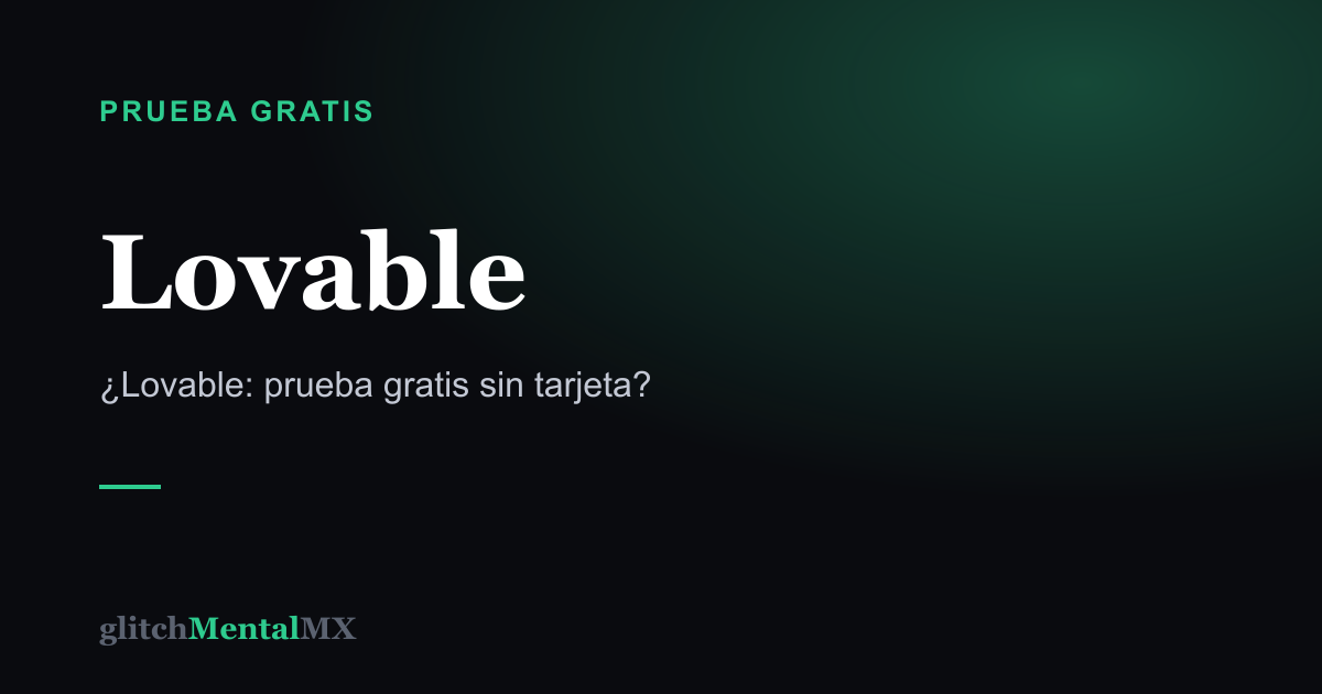Lovable — Prueba gratis sin tarjeta