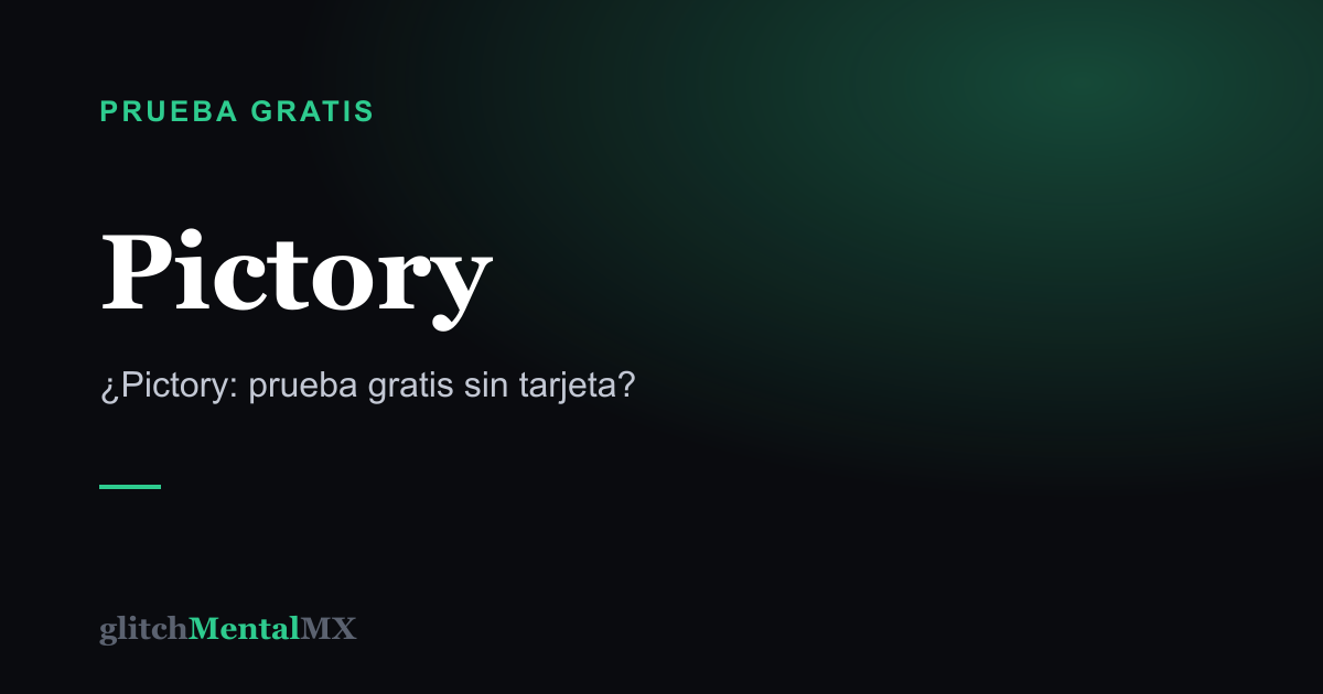 Pictory — Prueba gratis sin tarjeta