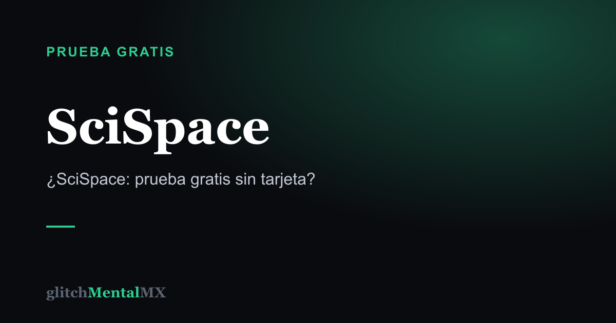 SciSpace — Prueba gratis sin tarjeta