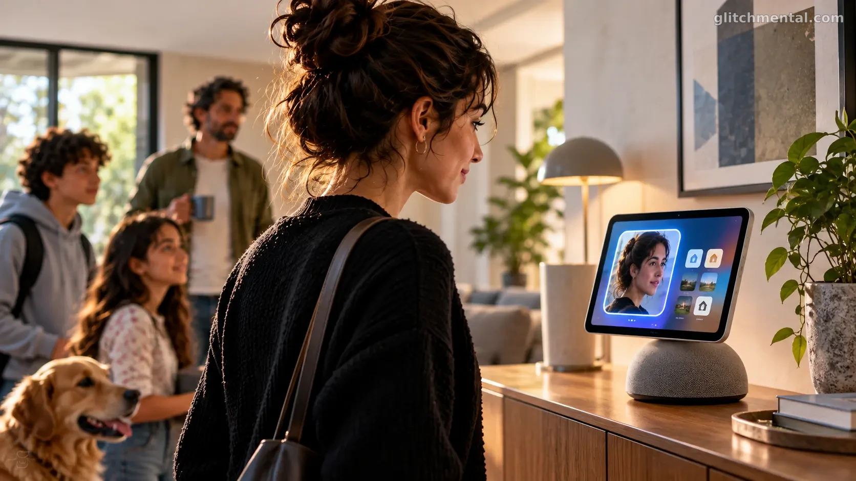 Reconocimiento facial en el hogar: pantalla inteligente identifica a cada integrante de la familia y asigna perfiles individuales